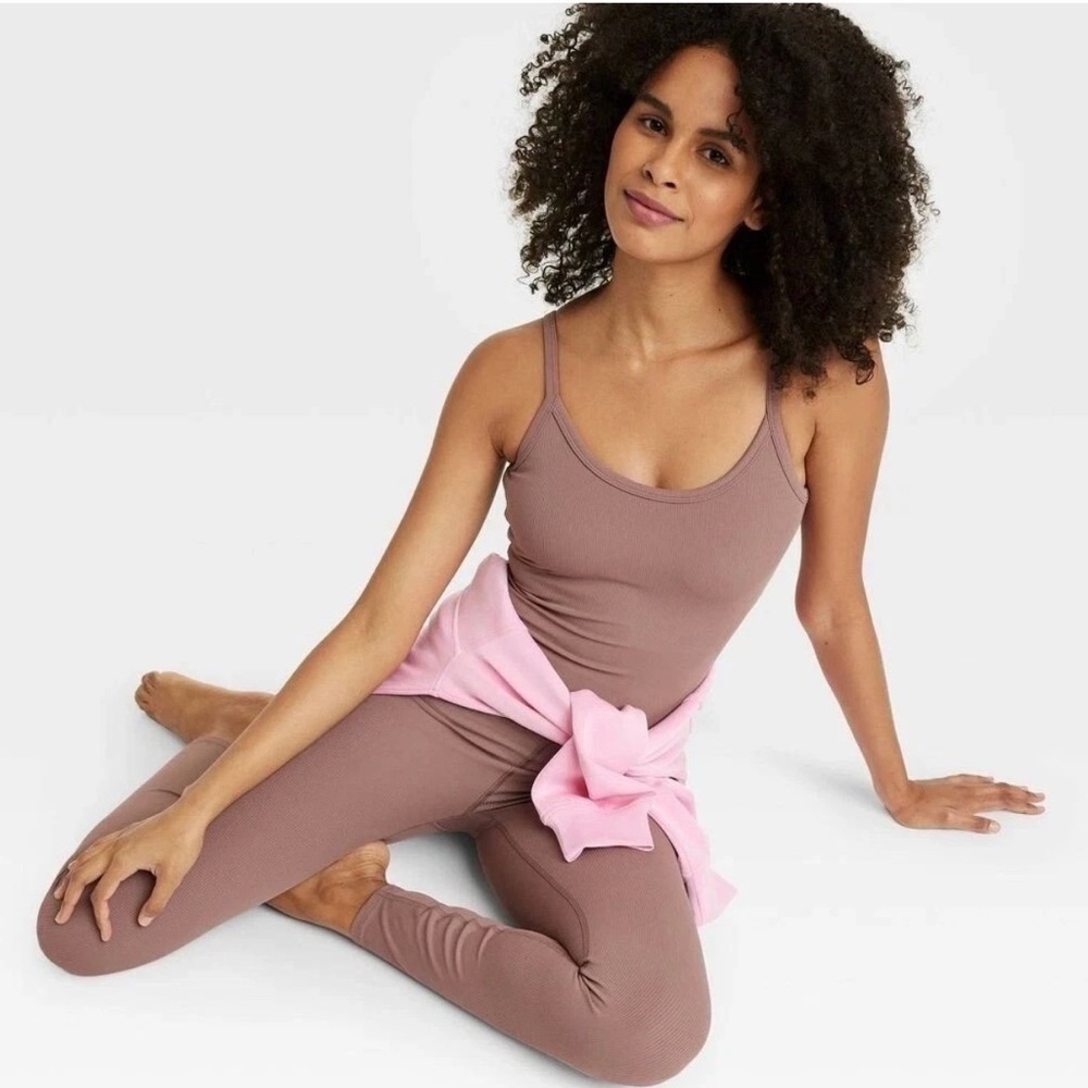 Target Women's brown full rib bodysuit small
